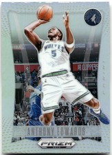 2023-24 Panini Prizm Deca #63 Anthony Edwards Prizm Silver