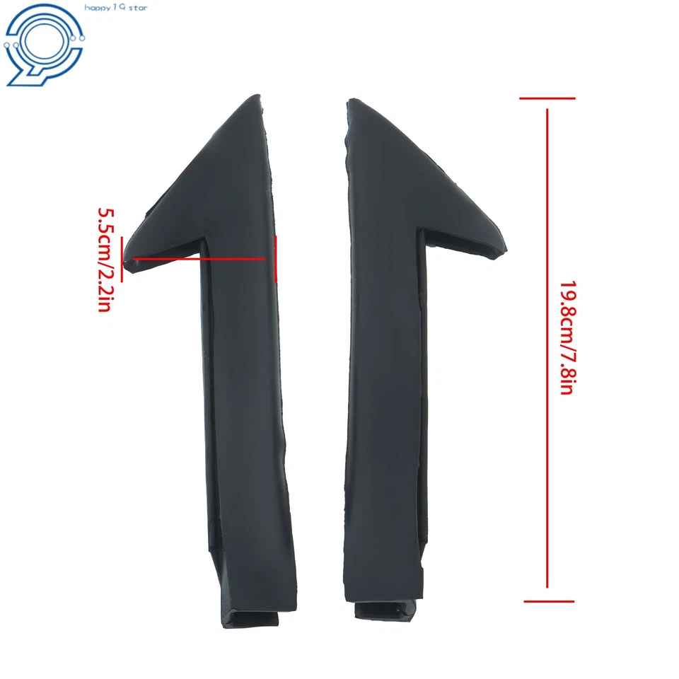 Juego de 1 sello de tira climática triángulo delantero para Chevy Camaro Pontiac 1982-1992 Foto 2 de 4