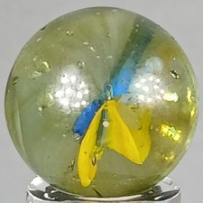 Vintage Imported Hybrid Cat's Eye Marble .61 Inches Near-Mint Condition