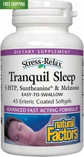 Stress-Relax Tranquil Sleep by Natural Factors, 45 Count (Pack of 1) 