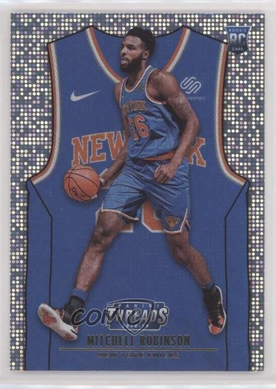 2018 Panini Threads Rookies Icon Jersey Dazzle Mitchell Robinson Rookie RC 00em