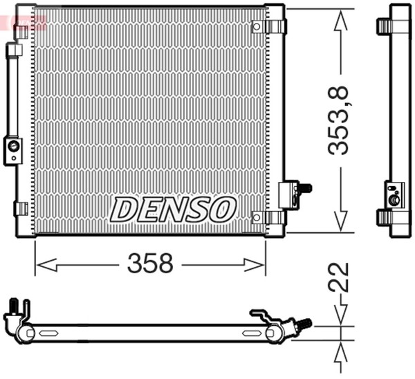 Denso Kondensator Klimaanlage DCN99081 FüR Tesla Model 100D AWD 60D 70D 75D 85D-image