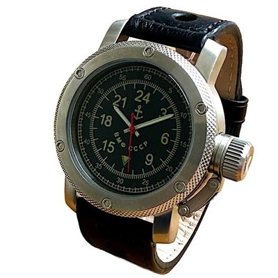 Russische 24 Std. Handaufzugsuhr TRIUMPH Kriegsmarine WMF 100m wasserdicht