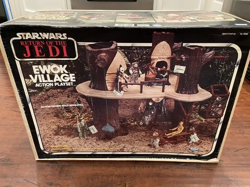 Vintage 1983 Return of the Jedi Ewok Village Playset Kenner Complete and Boxed