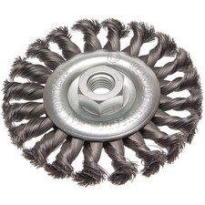 Image of Faithfull Circular Wire Brush 115 x 12mm M14x2 Bore 0.35mm Wire