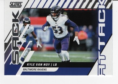 2025 Score Sack Attack Insert #2 Kyle Van Noy Baltimore Ravens