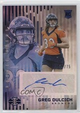 2022 Panini Illusions Rookie Signs Blue 39/75 Greg Dulcich #RS-GD Auto 9r9