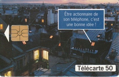 TELECARTE F784H - TOITS - CAPITAL FRANCE TELECOM - GEM1.  50U - 5/97- TBE