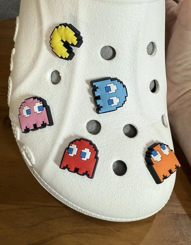 Authentic Croc Brand Jibbitz Shoe Charm Pac Man Ghosts Snoopy - Picture 3 of 10