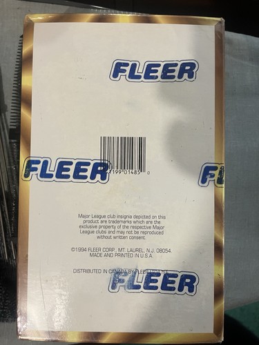 1994 Fleer Ultra Series 1 Baseball Wax Box - Bild 2 von 2