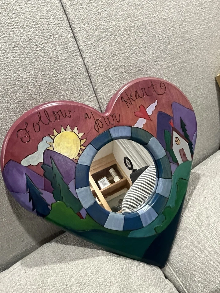 Sticks Sarah Grant ‘Follow Your Heart’ Mirror 2003, Excellent Condition - Image 2 of 4