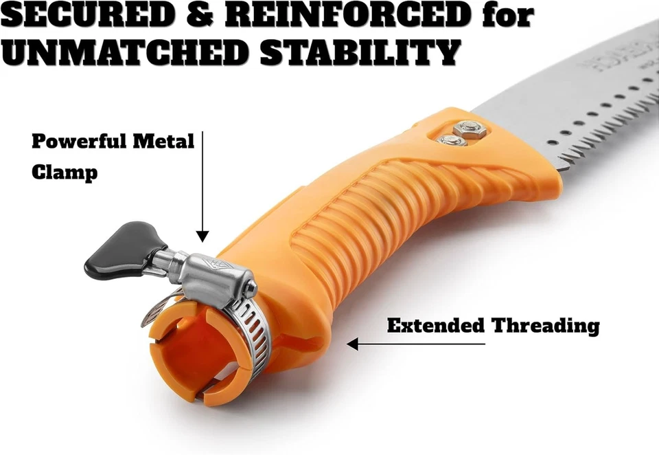 Serra manual de poda // Portátil ou com extensão manual serra de vara para árvore - Imagem 4 de 4