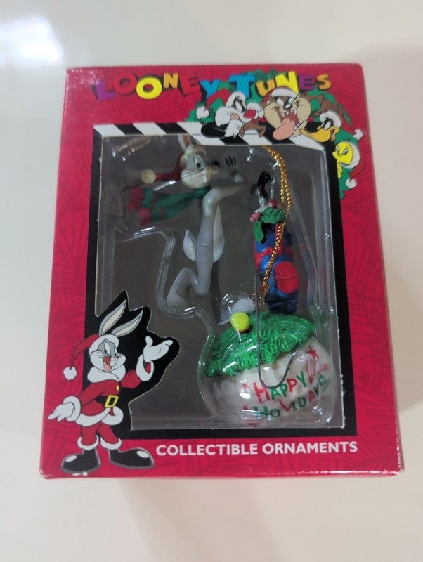 Warner Bros Bugs Bunny Playing Golf Christmas Ornament 1997 Looney Tunes NEW