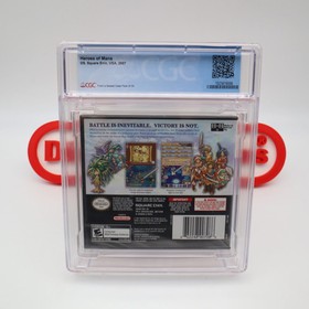 Nintendo DS HEROES OF MANA - PERFECT/HIGHEST GRADED CGC 10 A++! NEW & Sealed!