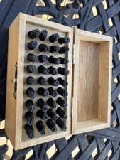 Pittsburgh Vintage Letter and Number Steel Punch Stamp Set, 36 Piece Stamping