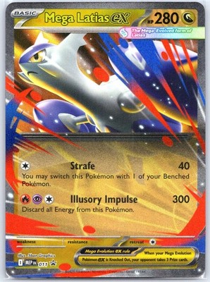 Mega Latias ex 011 Holo NM Mega Evolution Black Star Promo Pokemon Shipnow