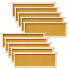 10-Pack Unassembled Medium Super Frames Waxed - Yellow