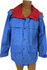 North Face Vintage Blue Gore-tex lightweight Coat Made in the USA Men's Medium