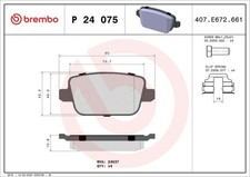 Bremsbelagsatz Hinten Trw-System für Ford Focus II Galaxy MK VAN Kuga I 06-15
