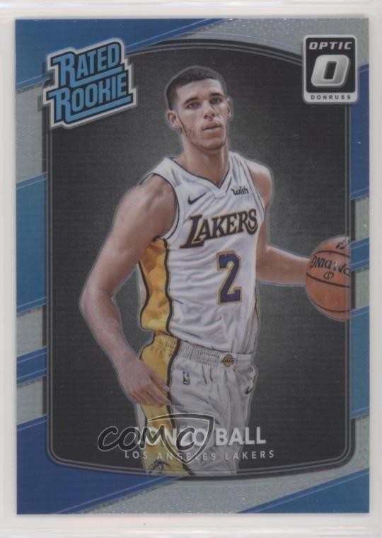 2017-18 Panini Donruss Optic Rated Rookie Holo Prizm Lonzo Ball #199 lz8