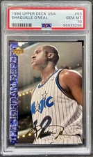 1994 Shaquille O'Neal #53 Upper Deck USA Jordan Gold Signature PSA 10 Low POP