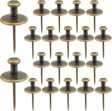 20pcs Double Head Large Push Pins Zinc Alloy Long Pushpin Thumb Tacks Flat De..
