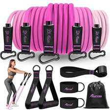 HPYGN Resistance Bands,Up to 250lbs, Home Workout Equipment for Strength, Fle...