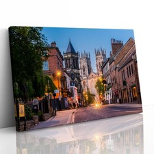 York and the Minster Yorkshire Canvas Framed Print Picture Wall Art