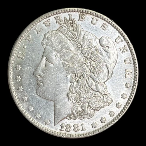 1881-O Morgan Silver Dollar, AU+