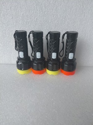 Bulk 4 Mini LED Battery Flashlights Blackout Emergency Camping