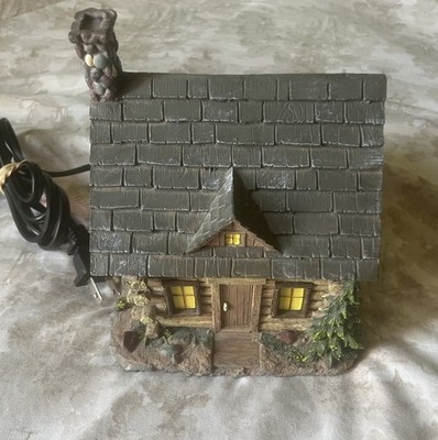 Collections Etc. Log Cabin Decorative Collectible Rustic Village House