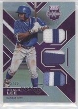 2016 Panini Elite Extra Edition Triple Materials Purple 5/25 Khalil Lee y6z