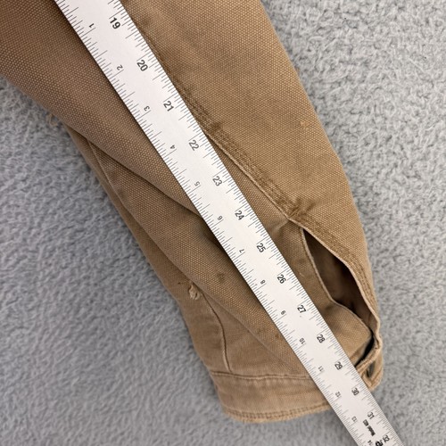 Levis Jacket Mens Medium Canvas Hooded Workwear Distressed Utility Lined Coat - Picture 9 of 24