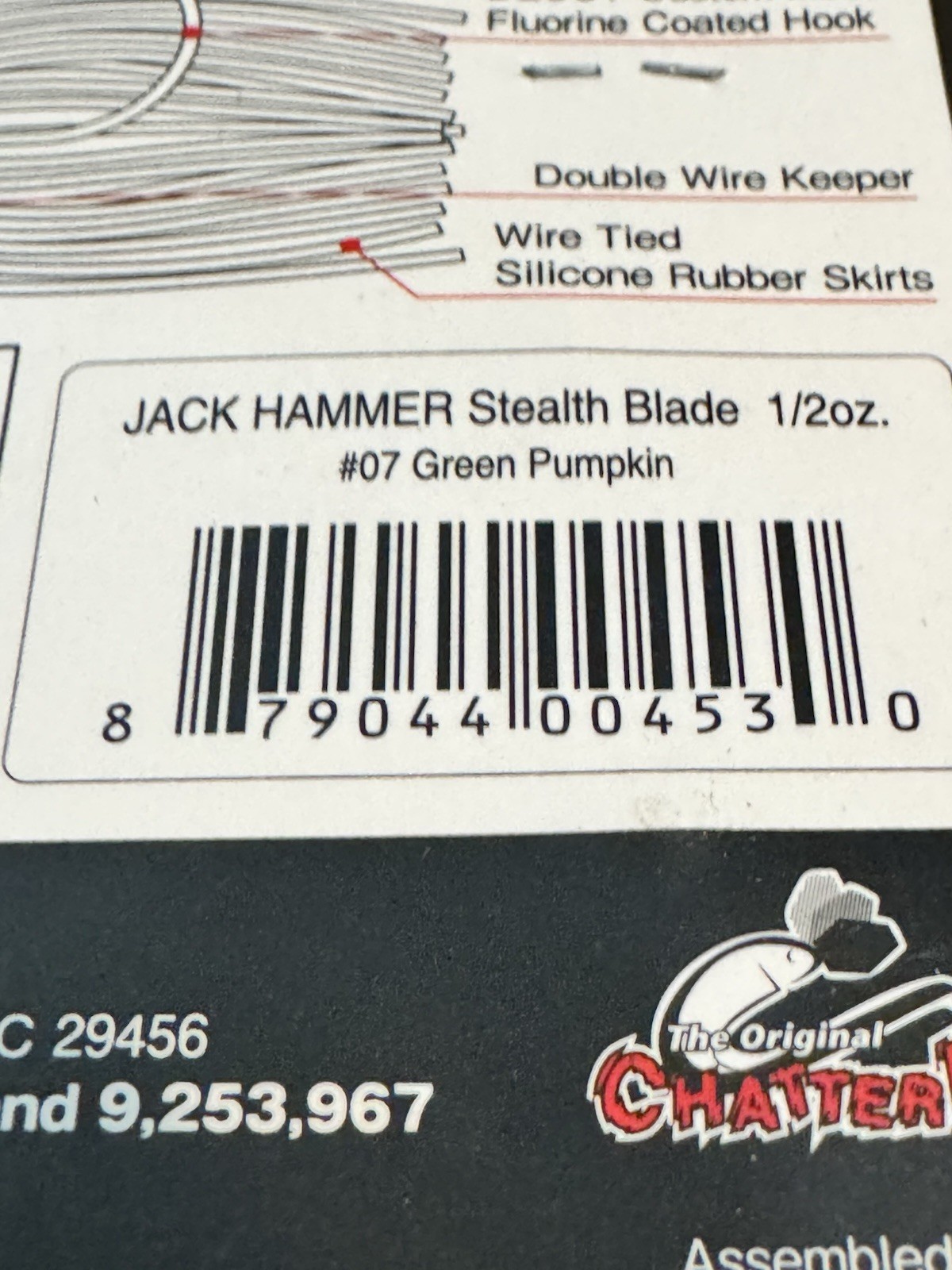 Z-man Stealth Blade Jackhammer Chatterbait  1/2oz  Green Pumpkin - Image 4
