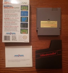 Baseball Simulator 1.000 (Nintendo Entertainment System, 1989) CIB Complete NES