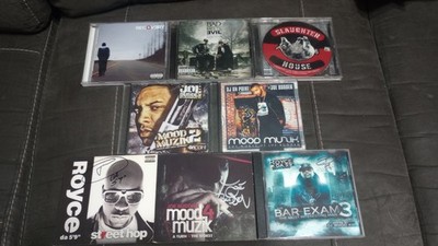 8 Rap Hip Hop CD Lot Eminem Joe Budden Royce da 5'9 Autographed Signed