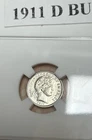 1911 D Barber Dime Perfect GEM Brilliant Uncirculated Blast White Silver Free SH