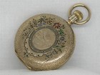 VERY RARE ENAMEL & 14K NICKEL G SIZE E. HOWARD YELLOW GOLD POCKET WATCH, RUNNING — photo 2