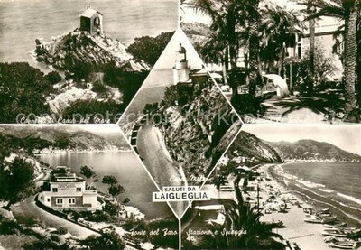 Laigueglia Cappella di Caduti del Mare Fonte del Faro Capo Melo Pensione Stazio