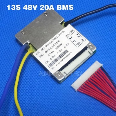 13S 48V 20A kontinuierlicher symmetrischer Lithium-Ionen-Akku BMS UK-Bestand 18650 ANN