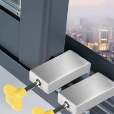 Seguro para Puerta Corredera y Ventana Pack de 2 Protecci n Infantil sin Taladro