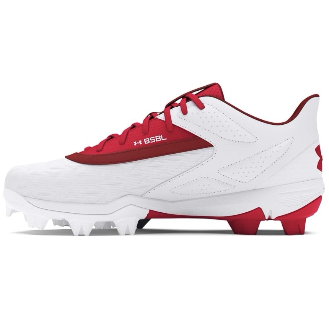Under Armour Baseball Leadoff Cleats Red White 3027447-600 Mens Size 13 NEW thumbnail 3