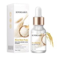 White Rice Serum for Face - Deep Moisturizing Essence for Pore Minimizing