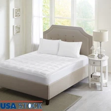 Hypoallergenic Mattress Pad 3M Microfiber Anti-Microbial King Bed Topper New US