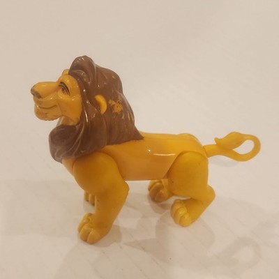 Disney Lion King Simba Figurine Yellow Brown 4'' Toy Lion Collectible Franchise