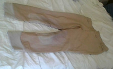 Ariat Elite Girls Size 12 English Riding Pants: Well Used Tan Suede/Mesh Ankle
