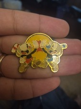 Cuphead & Mugman High Five Enamel Pin Loungefly