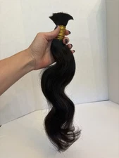 New Real Hair Bundle Indian Body Wave 1B Natural 18" Black Brown