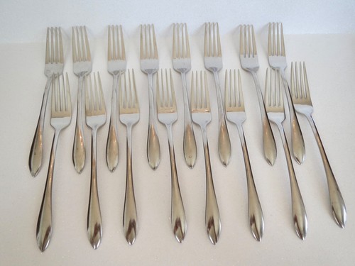VINTAGE DANSK International Stainless FLATWARE 87 Piece SET Service for 16 - Picture 8 of 15