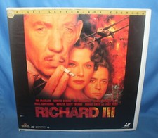 Richard III Deluxe Letterbox Edition 1996 MGM/UA Home Video Laserdisc 2 Disc